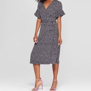 Polka Dot Wrap Dress